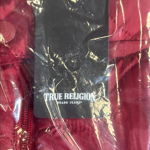True Religion Red Quilted Puffer Jacket - Picture 3 of 13